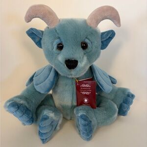 10" Charlie Bears Drawbridge Blue Gargoyle Plush Fantasy Stuffed Animal